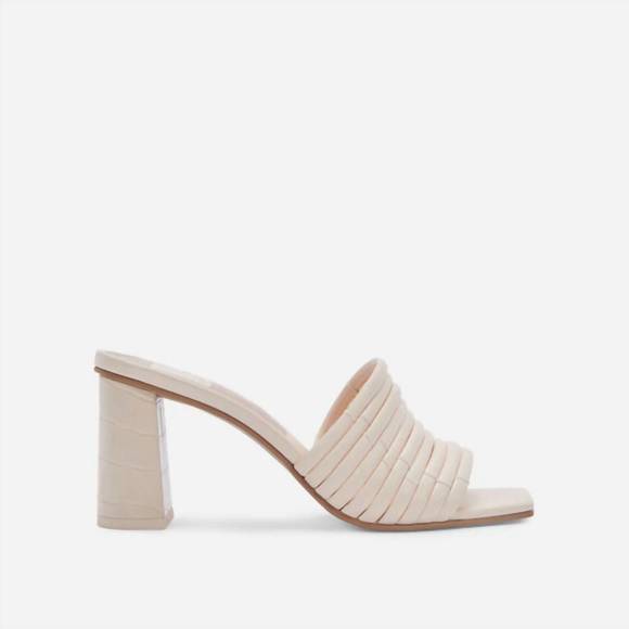 NEW DOLCE VITA women's priana heels in cream - Picture 2 of 4